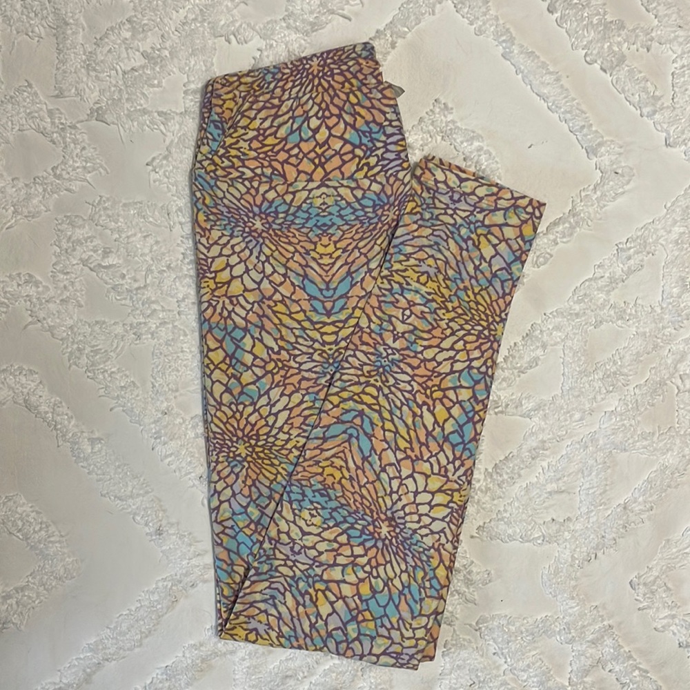 LuLaRoe Pastel Floral Leggings